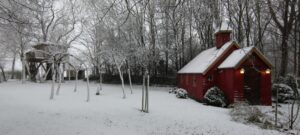 Het Kleine Paradijs kerk winter